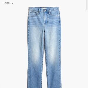 Madewell the Perfect Vintage Full Length Jean in Colebrooke Light Wash 29 Mom